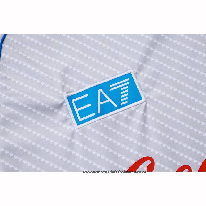 Chandal del Napoli 25-26 Manga Corta Blanco - Pantalon Corto